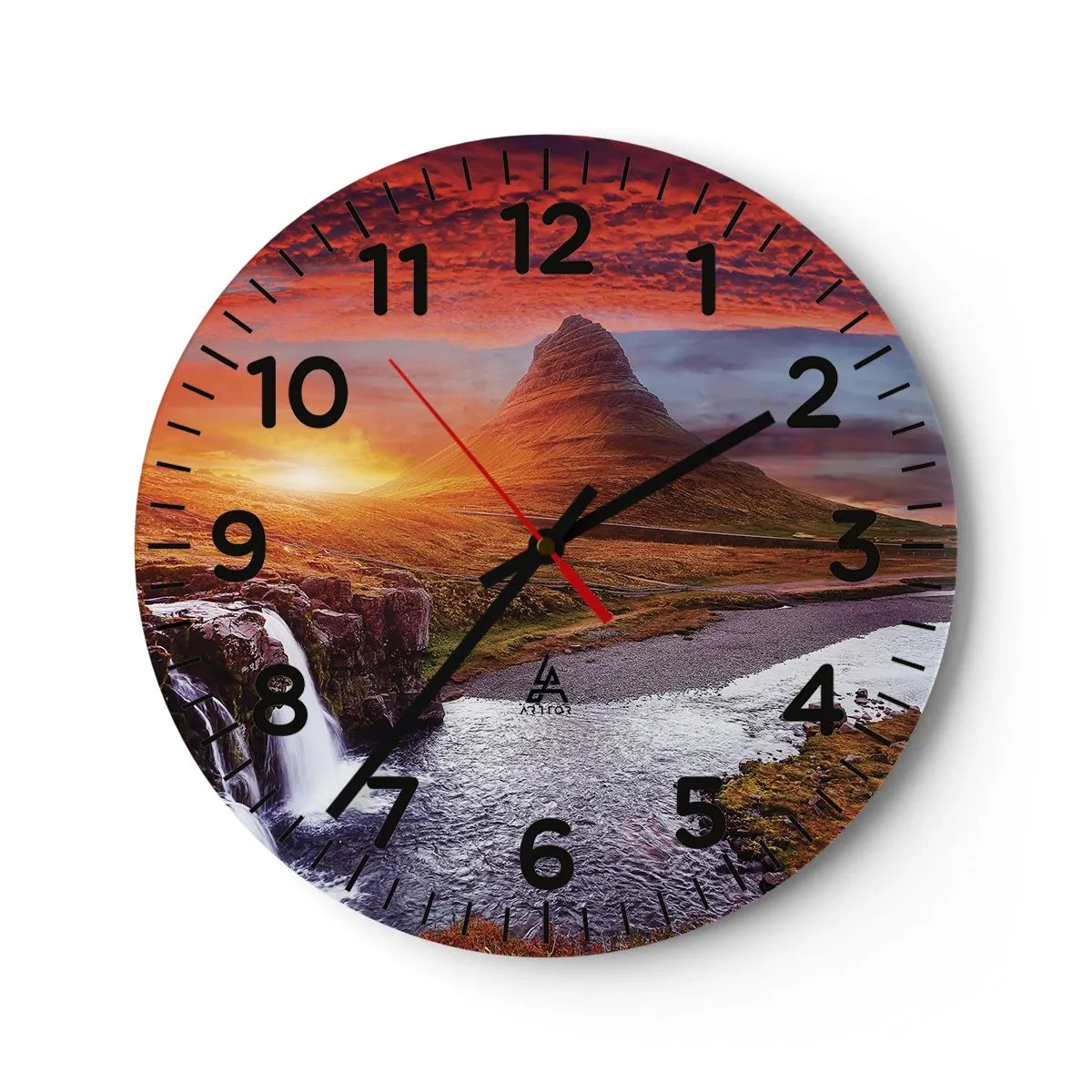 Wandklok - Klok - Een zicht op Midden-aarde - 30x30 cm