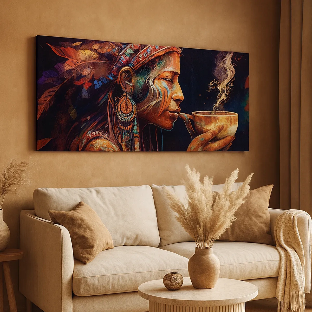 Schilderen op canvas - Magisch ritueel - 30x30 cm