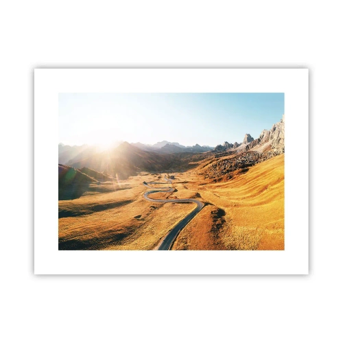 Poster - In een gouden vallei - 40x30 cm