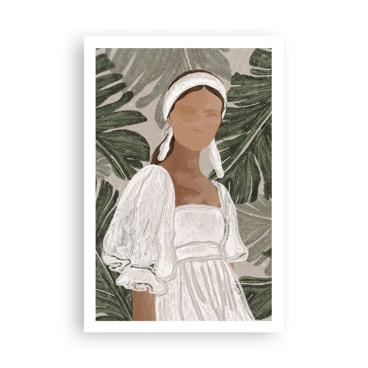 Poster - Exotisch portret - 61x91 cm