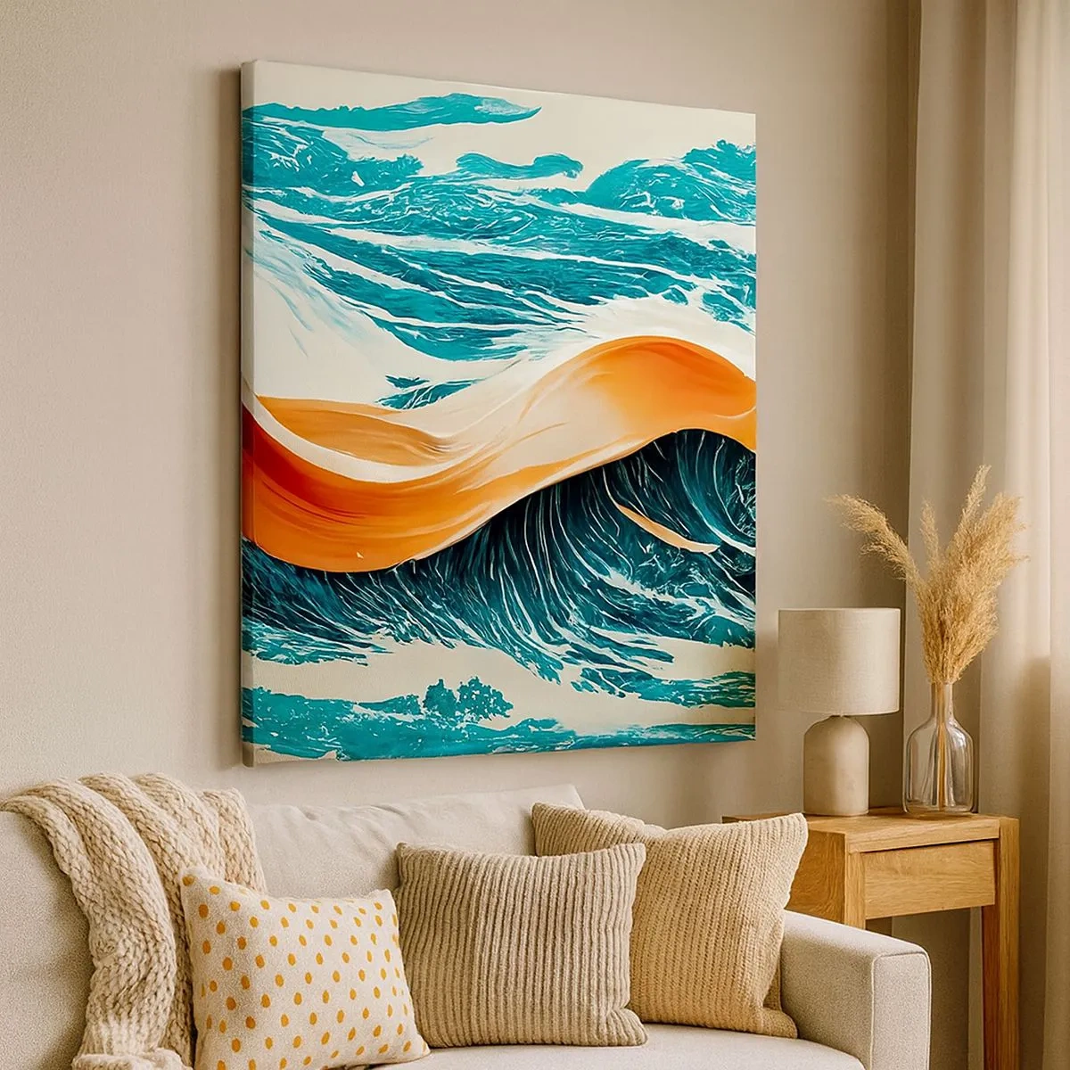 Schilderen op canvas - De droom van elke surfer - 30x30 cm