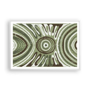 Poster in een witte lijst - Een explosie van emoties - 100x70 cm