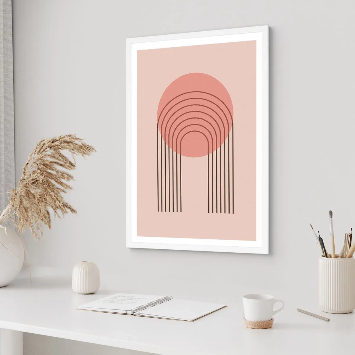 Poster in een witte lijst - Onweerstaanbare aantrekkingskracht - 30x40 cm