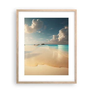 Een poster in een licht eiken lijst - Een droomdag - 40x50 cm