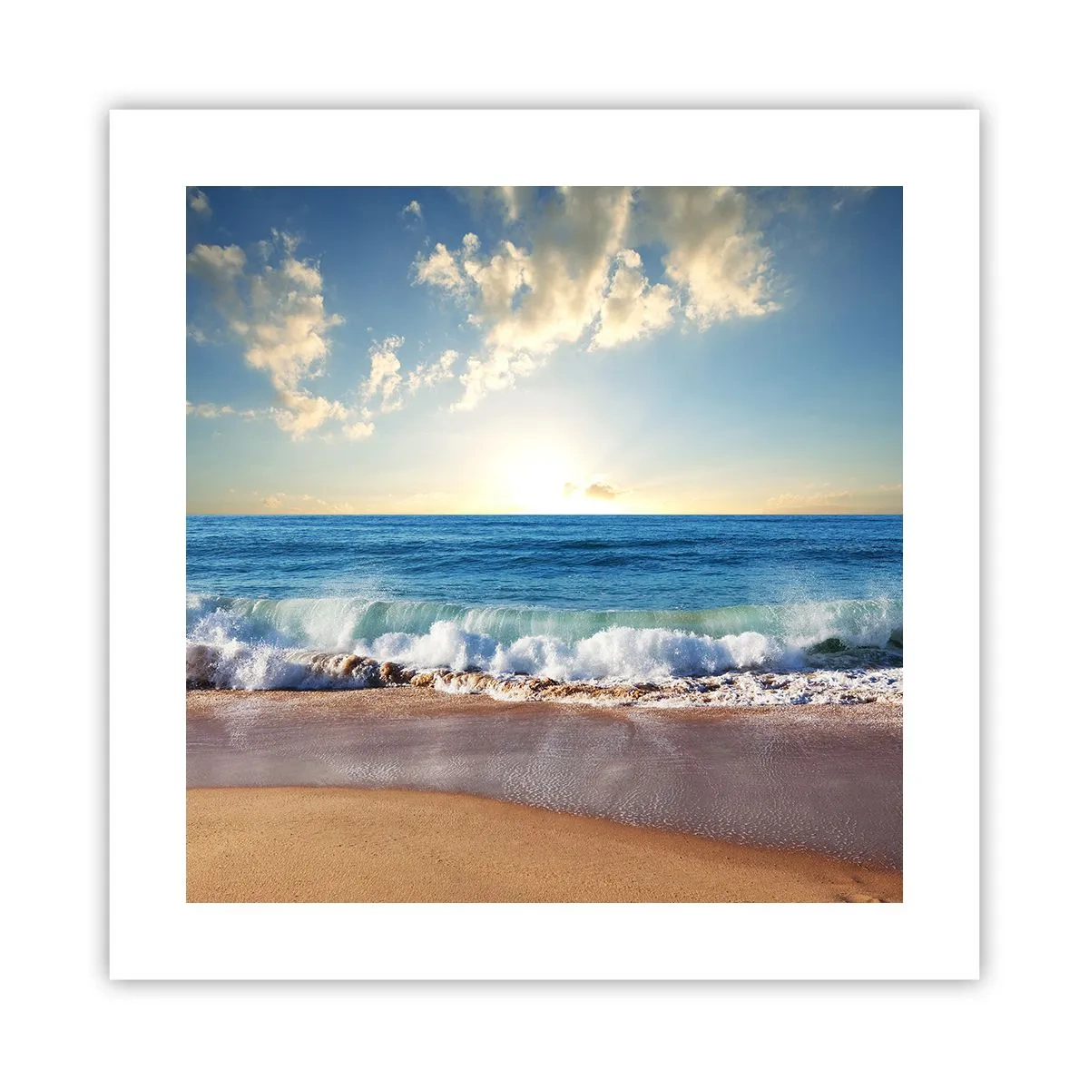 Poster - Beweging en stilte tegelijk - 40x40 cm