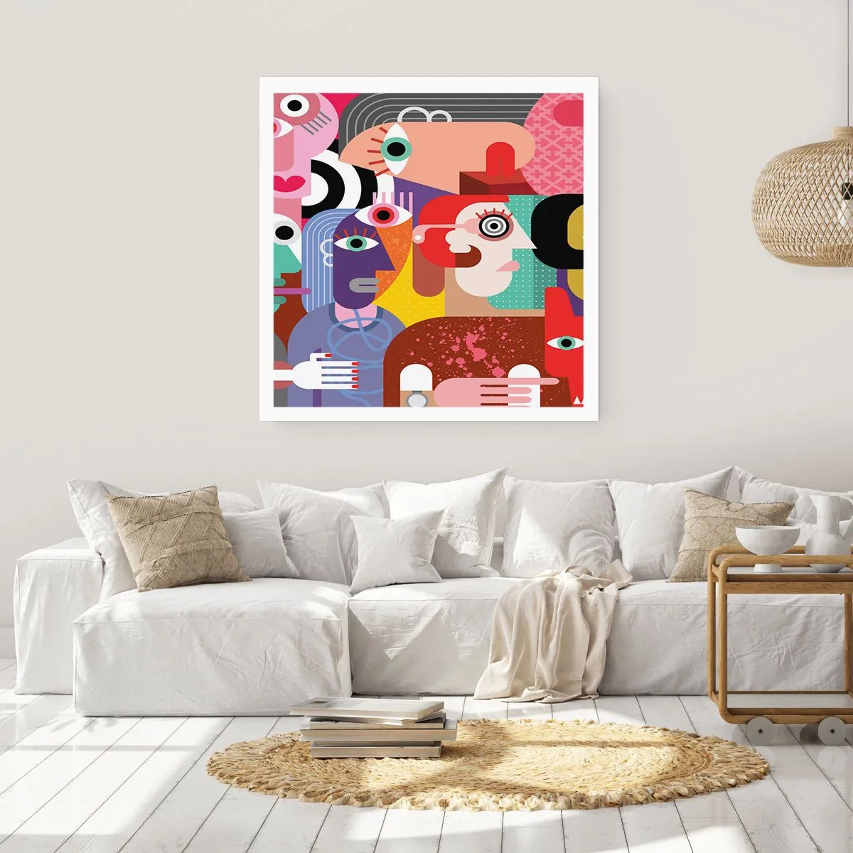 Poster - Wij zijn van de heer Picasso - 50x50 cm