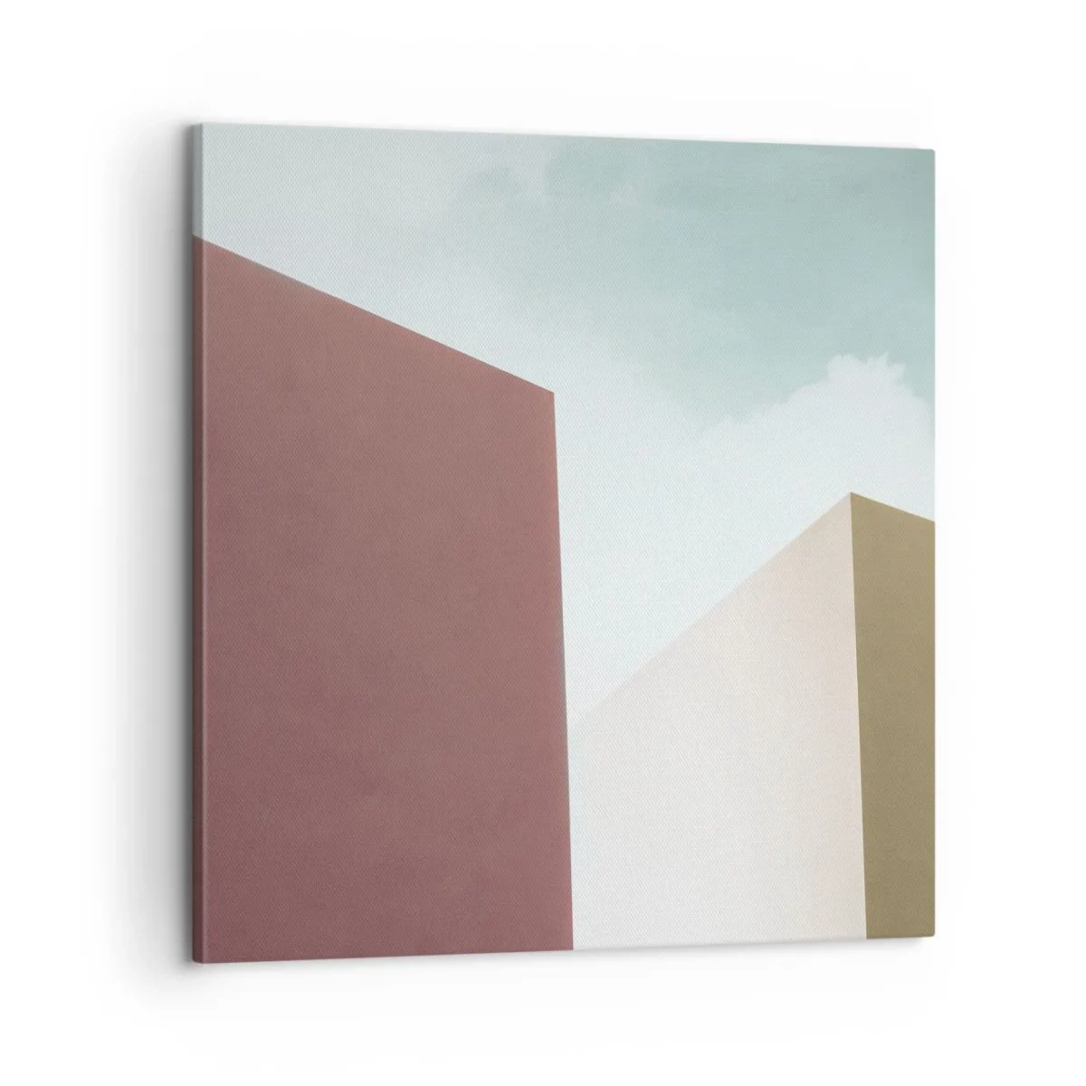 Schilderen op canvas - De geometrie van een zonnige zomer - 60x60 cm