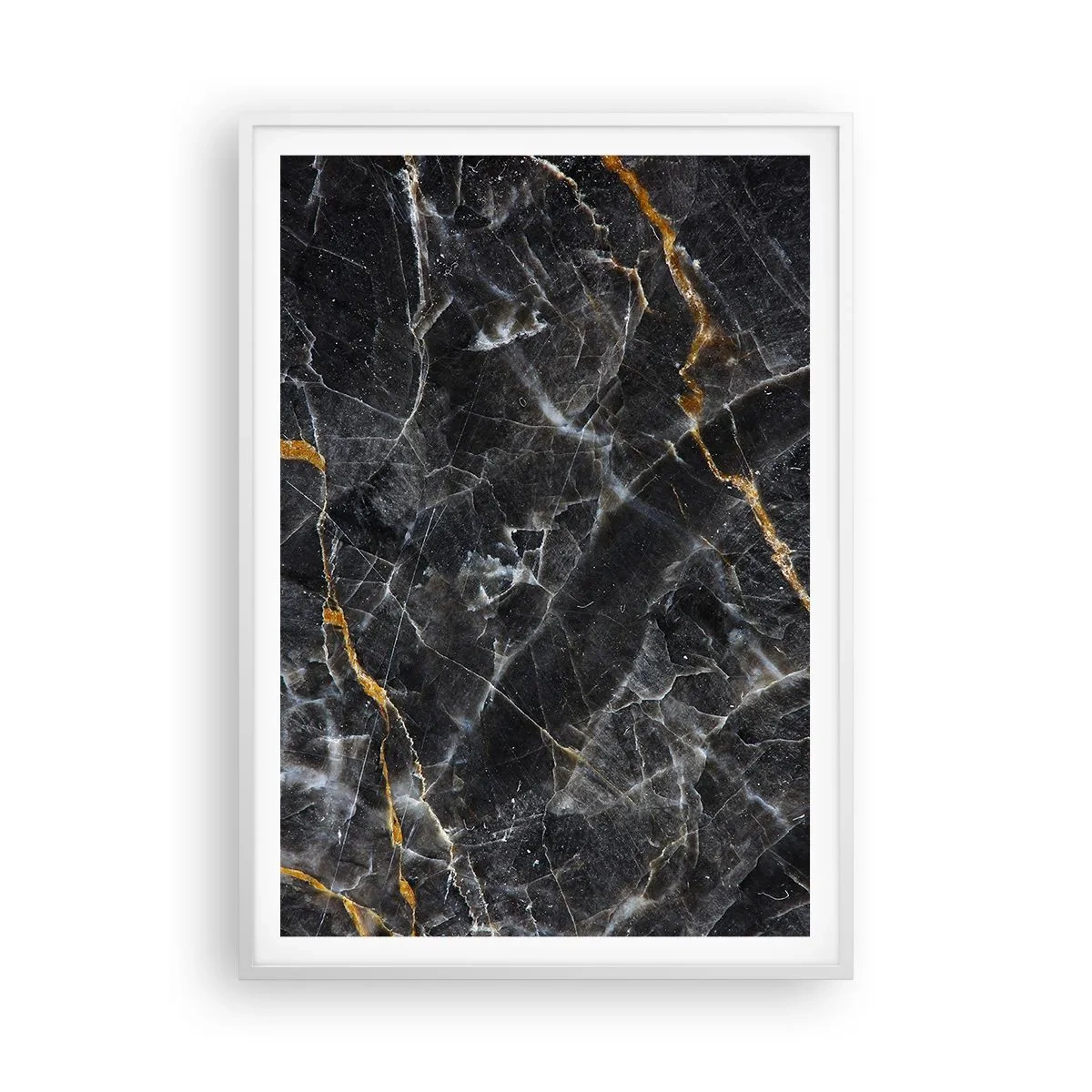 Poster in een witte lijst - Het innerlijke leven van de steen - 70x100 cm
