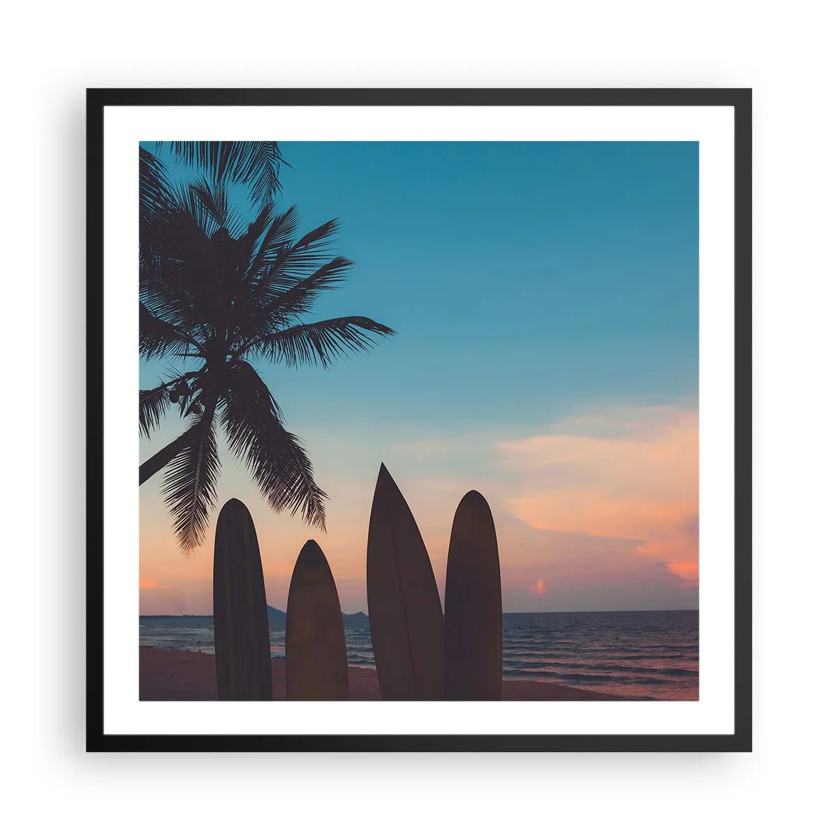 Poster in een zwarte lijst - Morgen wordt ook leuk - 60x60 cm
