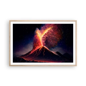 Een poster in een licht eiken lijst - Schoonheid en verschrikking - 91x61 cm