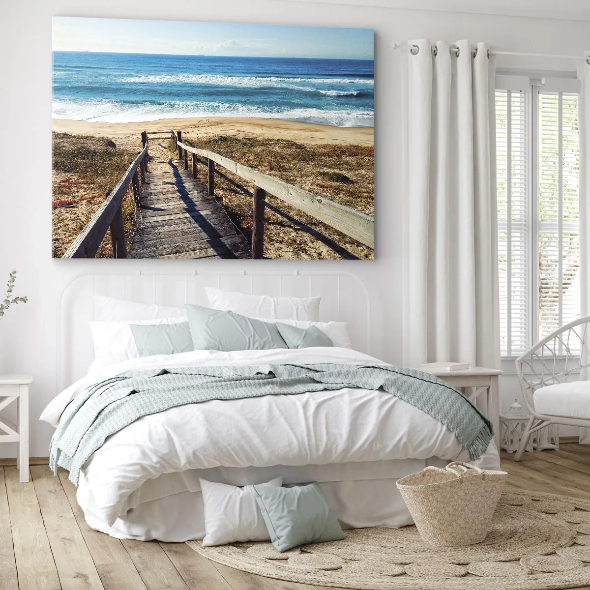 Schilderen op canvas - Loop maar! - 100x70 cm