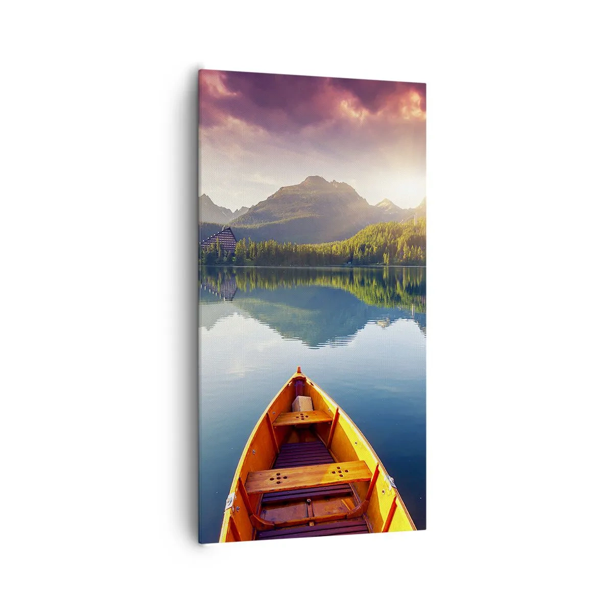Schilderen op canvas - Niets tegen de natuur - 65x120 cm