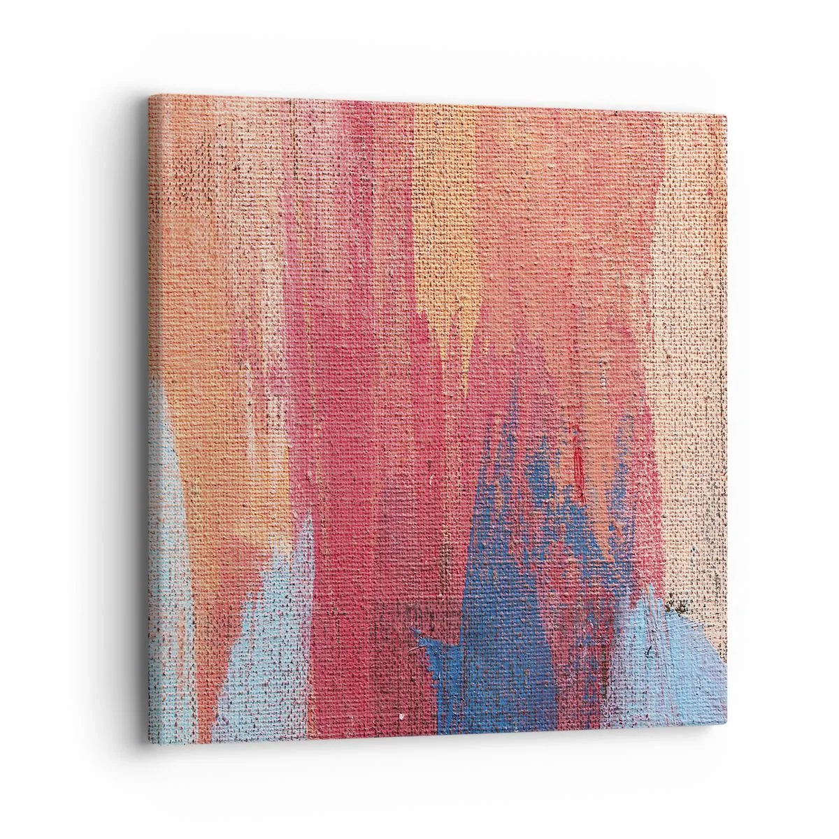 Schilderen op canvas - Ren door de regenboog - 30x30 cm