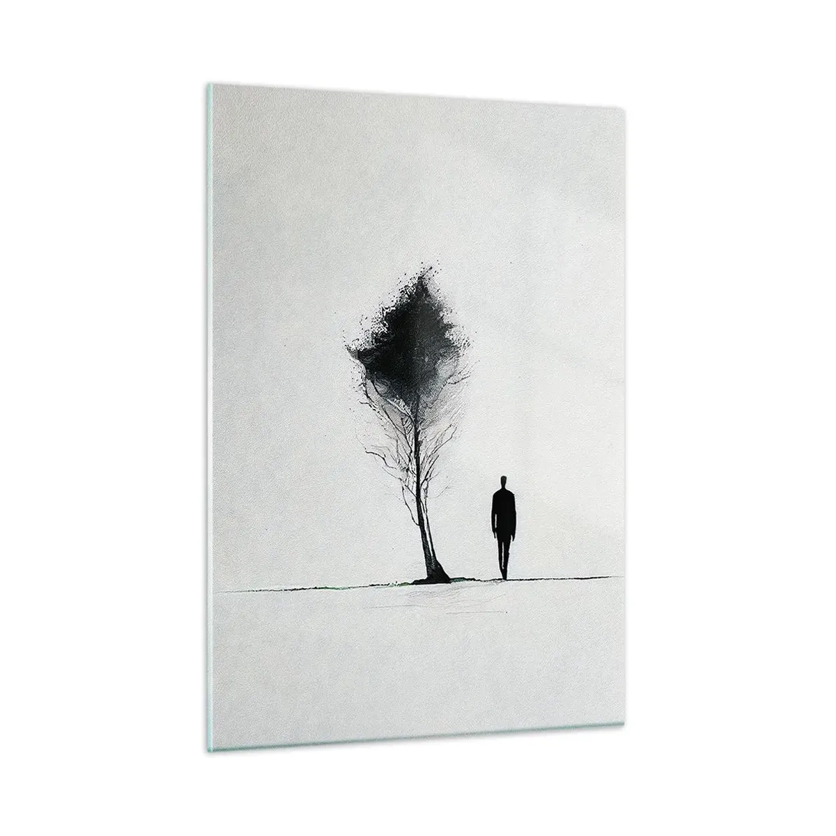 Schilderen op glas - Wij dwalen allemaal - 50x70 cm