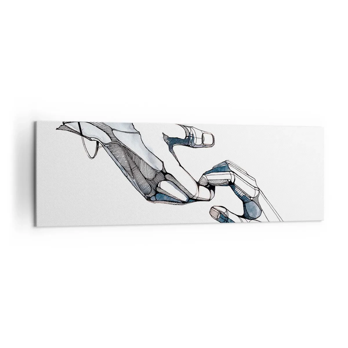 Schilderen op canvas - Een goed gebaar - 160x50 cm