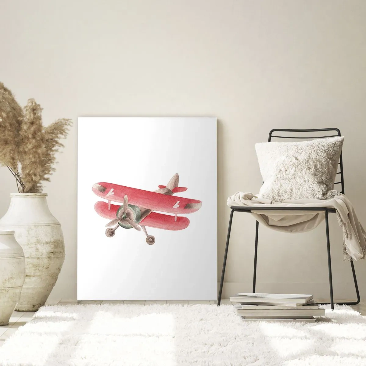 Schilderen op glas - Klaar voor hoge vluchten - 50x70 cm