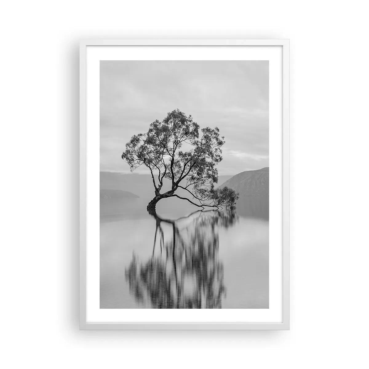 Poster in een witte lijst - Er is zo'n land - 50x70 cm