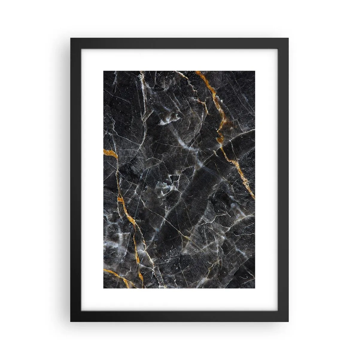 Poster in een zwarte lijst - Het innerlijke leven van de steen - 30x40 cm