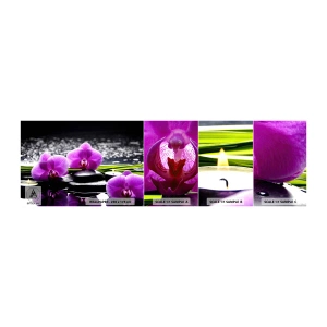 Fotobehang Staaltje Standard Eco - Verdrinken in rust en stilte  - Bloemen, Orchidee, Orchidee - 100x30 cm