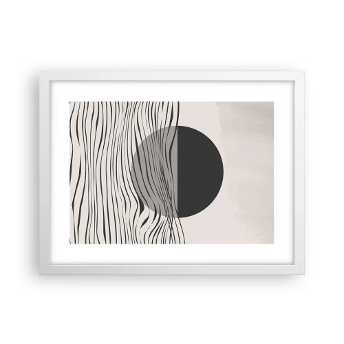 Poster in een witte lijst - Halve compositie - 40x30 cm