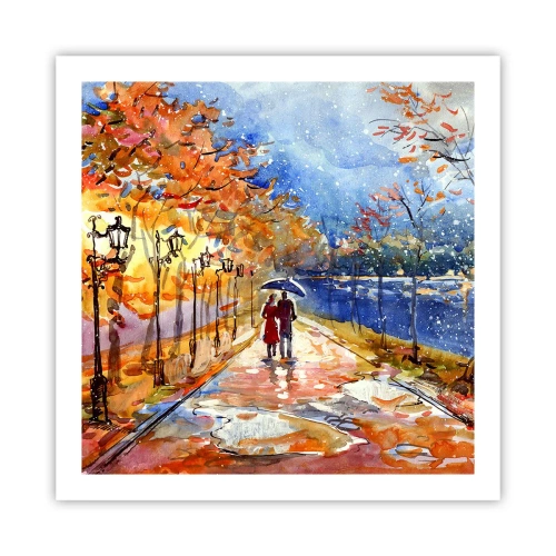 Poster - Samen tot de grens van de tijd - 60x60 cm