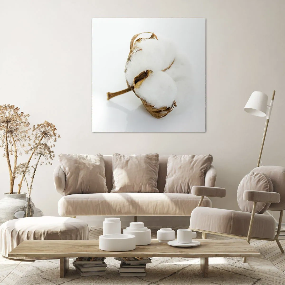 Schilderen op canvas - Zacht van aard - 60x60 cm