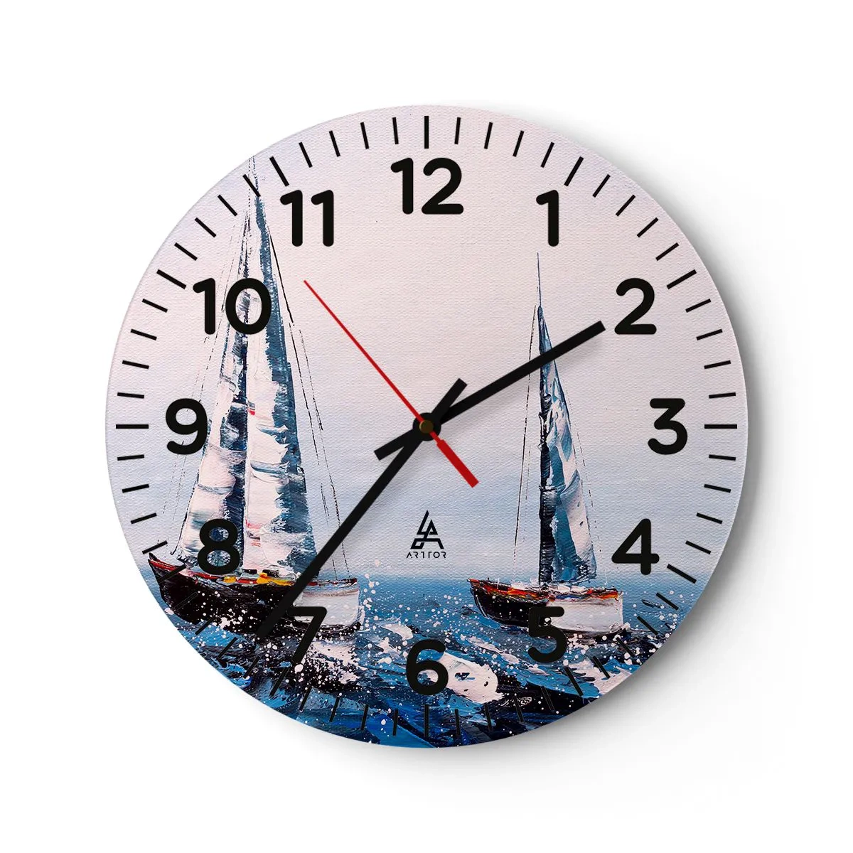 Wandklok - Klok - Broederschap van de wind - 40x40 cm