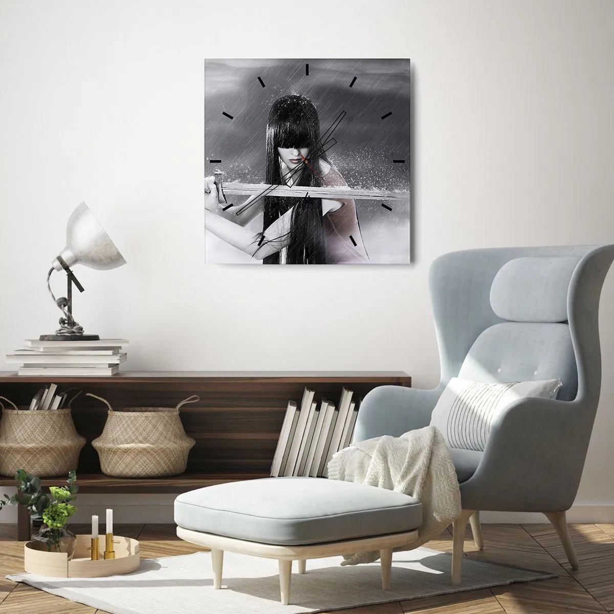 Wandklok - Klok - Mooi en gevaarlijk - 40x40 cm