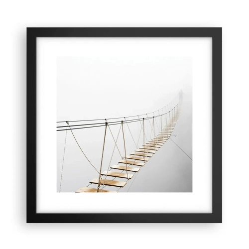 Poster in een zwarte lijst - Waar zal het je brengen? - 30x30 cm