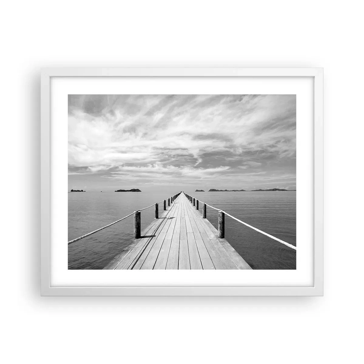Poster in een witte lijst - Of misschien een reis... - 50x40 cm