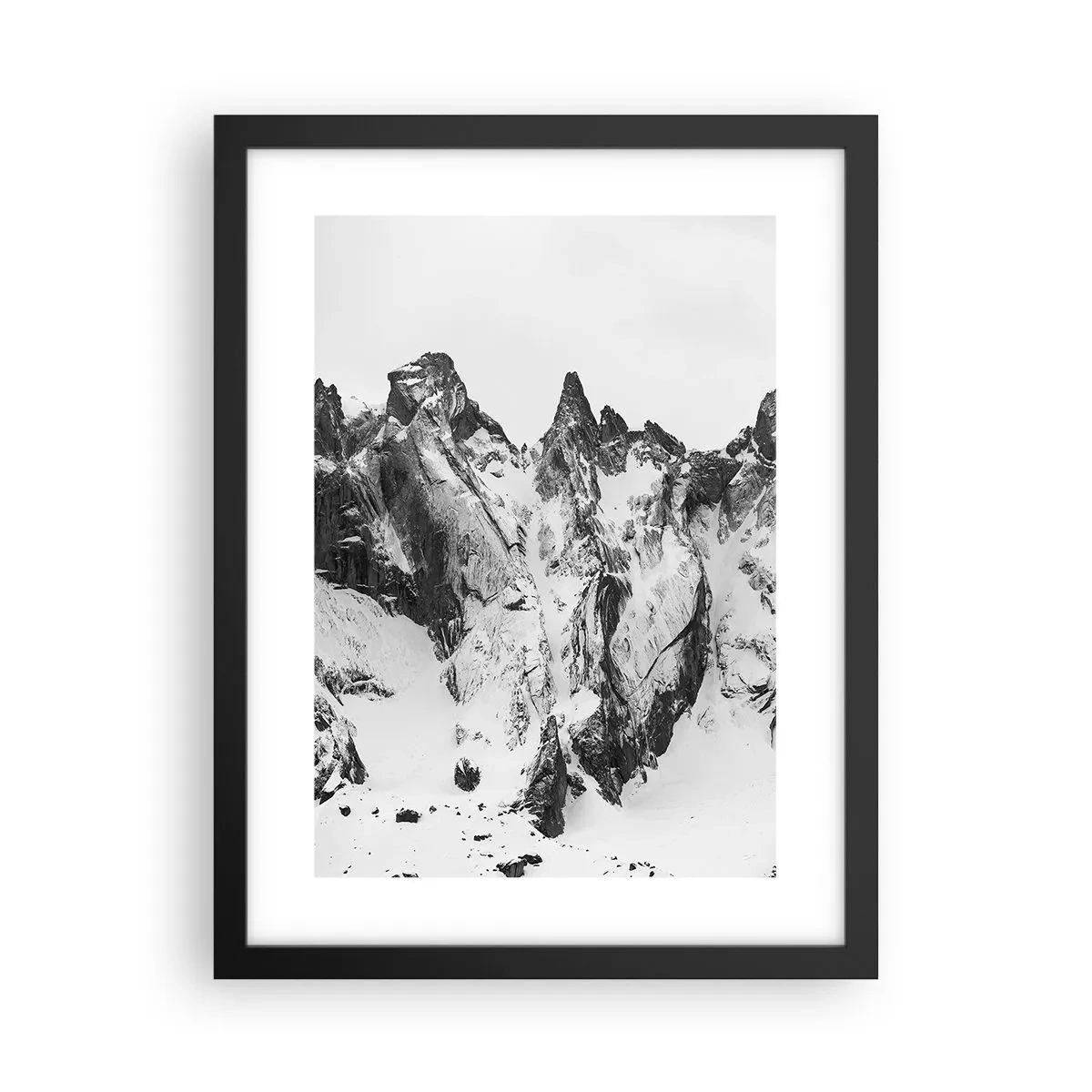 Poster in een zwarte lijst - Granieten gevaarlijke nok - 30x40 cm