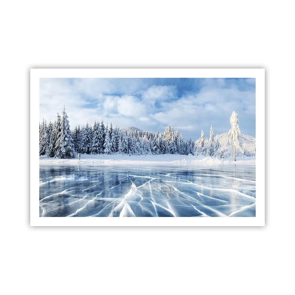 Poster - Een oogverblindend en kristalhelder uitzicht - 91x61 cm