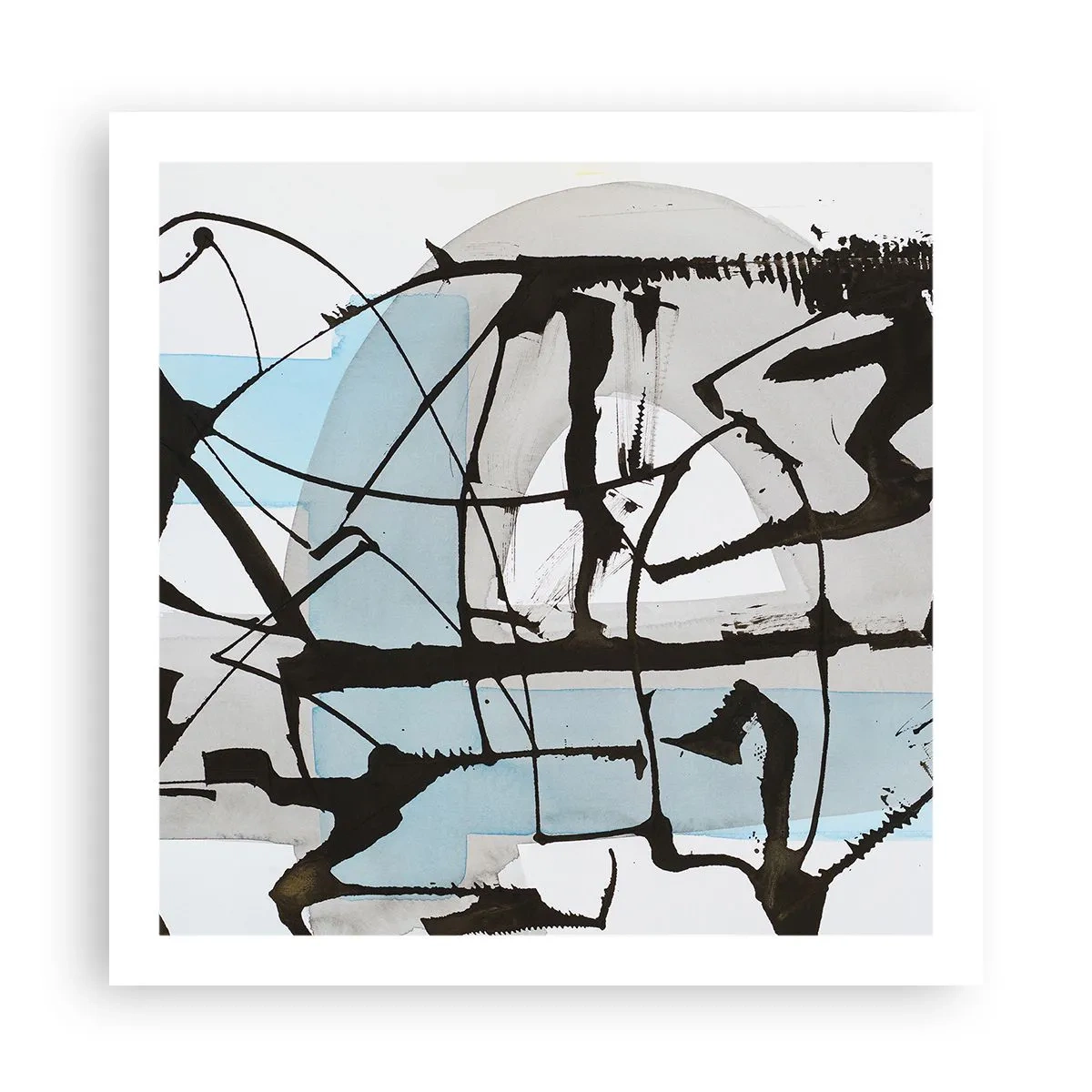 Poster - Toch blauw - 60x60 cm