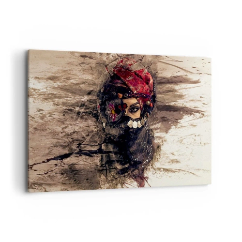 Schilderen op canvas - Op zijn zachtst gezegd verontrustend - 120x80 cm