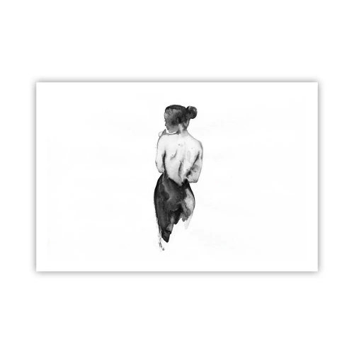 Poster - Bij haar verdwijnt de wereld - 91x61 cm