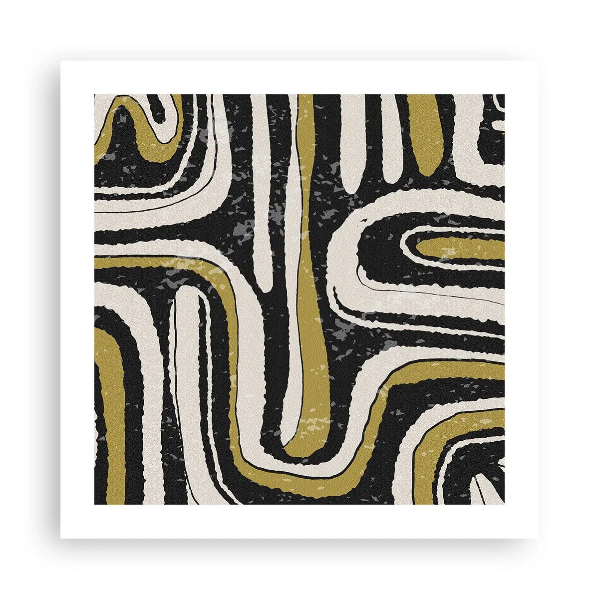 Poster - Compositie: wegen en steegjes - 50x50 cm