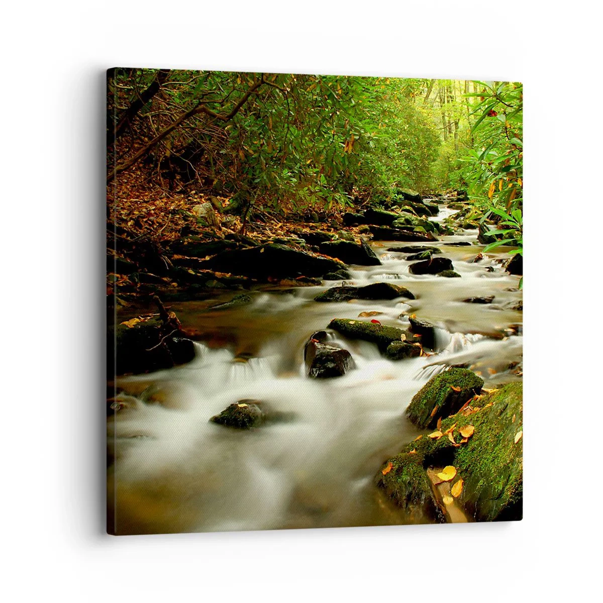 Schilderen op canvas - Zoals vloeibaar zilver - 30x30 cm