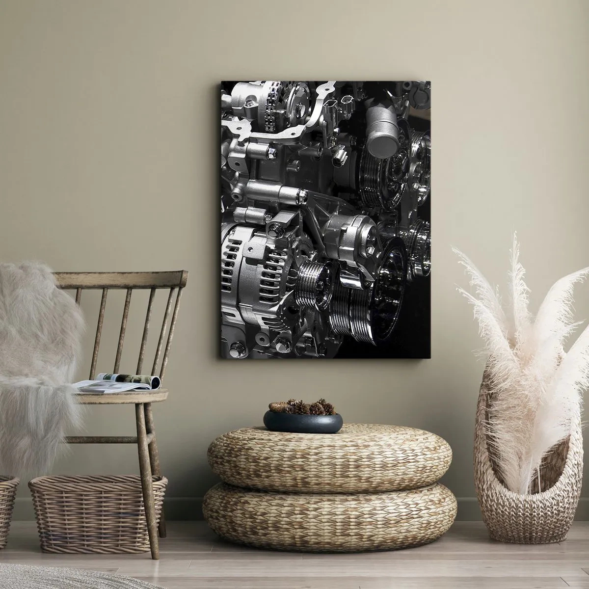 Schilderen op canvas - Staal, mooi, sterk - 70x100 cm