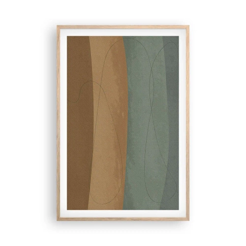 Een poster in een licht eiken lijst - Horizontale compositie - 61x91 cm