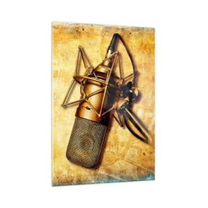 Schilderen op glas - De gouden jaren van radio - 50x70 cm