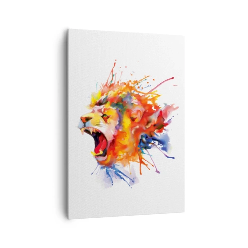 Schilderen op canvas - Van woede exploderen  - 70x100 cm