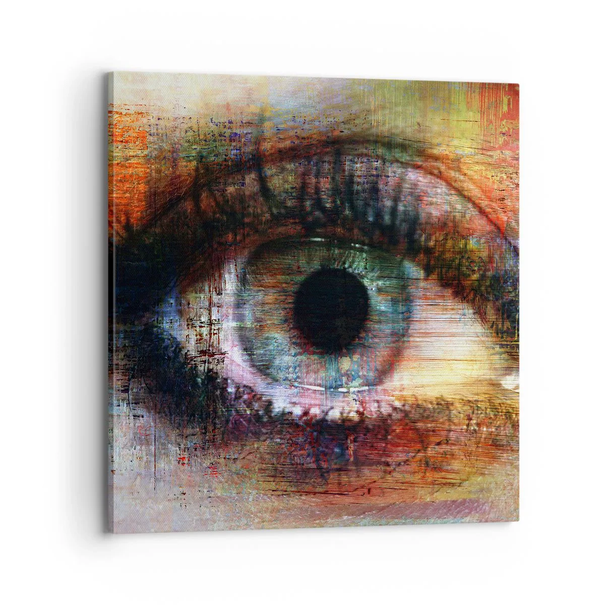 Schilderen op canvas - Je kunt in de ziel kijken - 70x70 cm