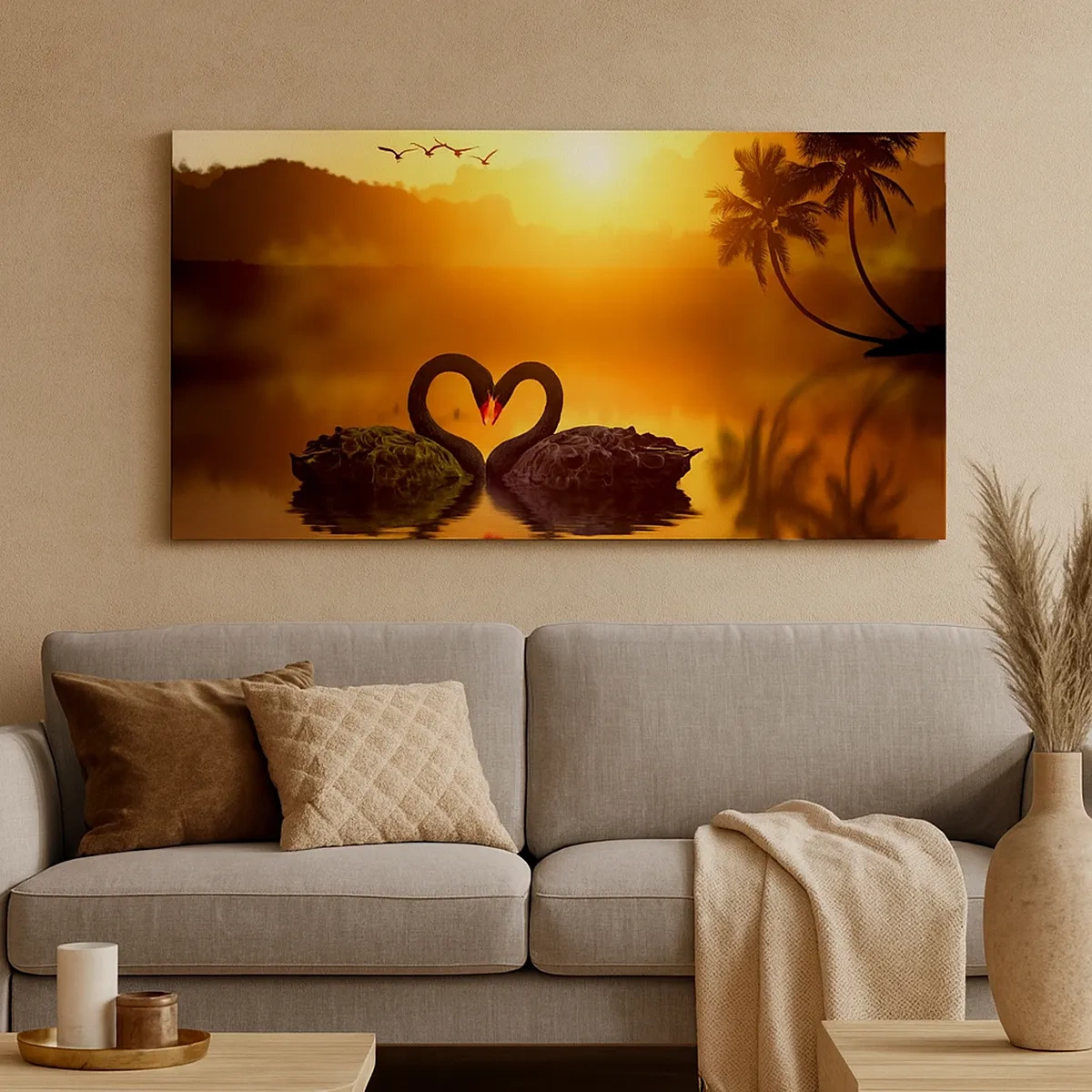 Schilderen op canvas - Alles gaat samen - 30x30 cm