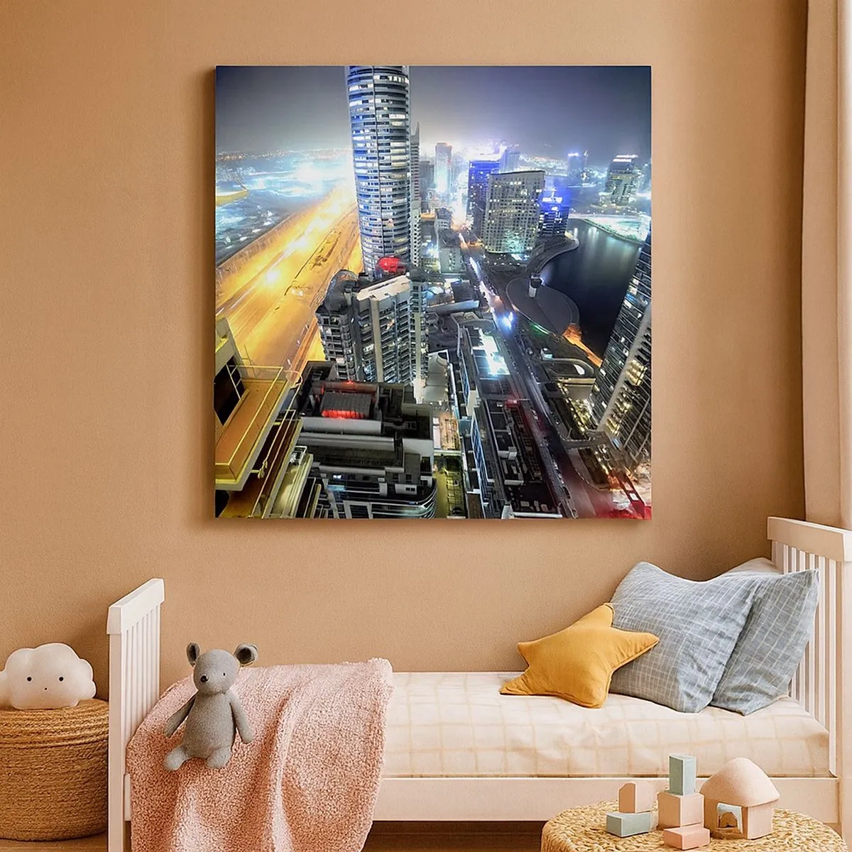 Schilderen op canvas - Een wonder in de woestijn - 30x30 cm