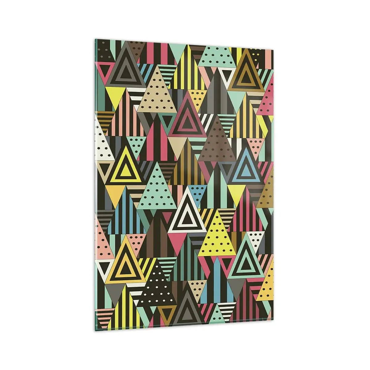 Schilderen op glas - In ritme op drie - 80x120 cm