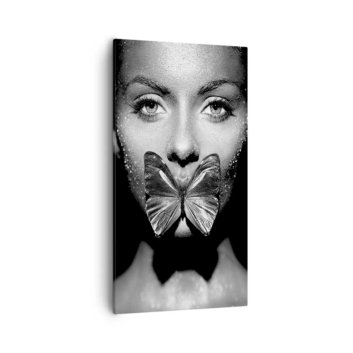 Schilderen op canvas - Vlinder kus - 55x100 cm