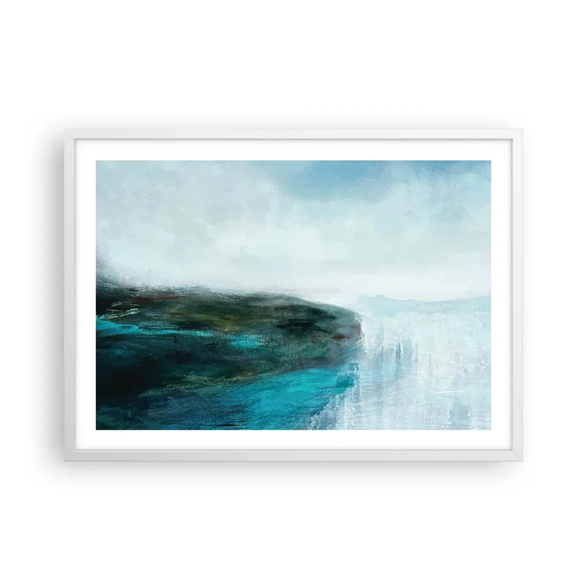 Poster in een witte lijst - Nautische abstractie - 70x50 cm
