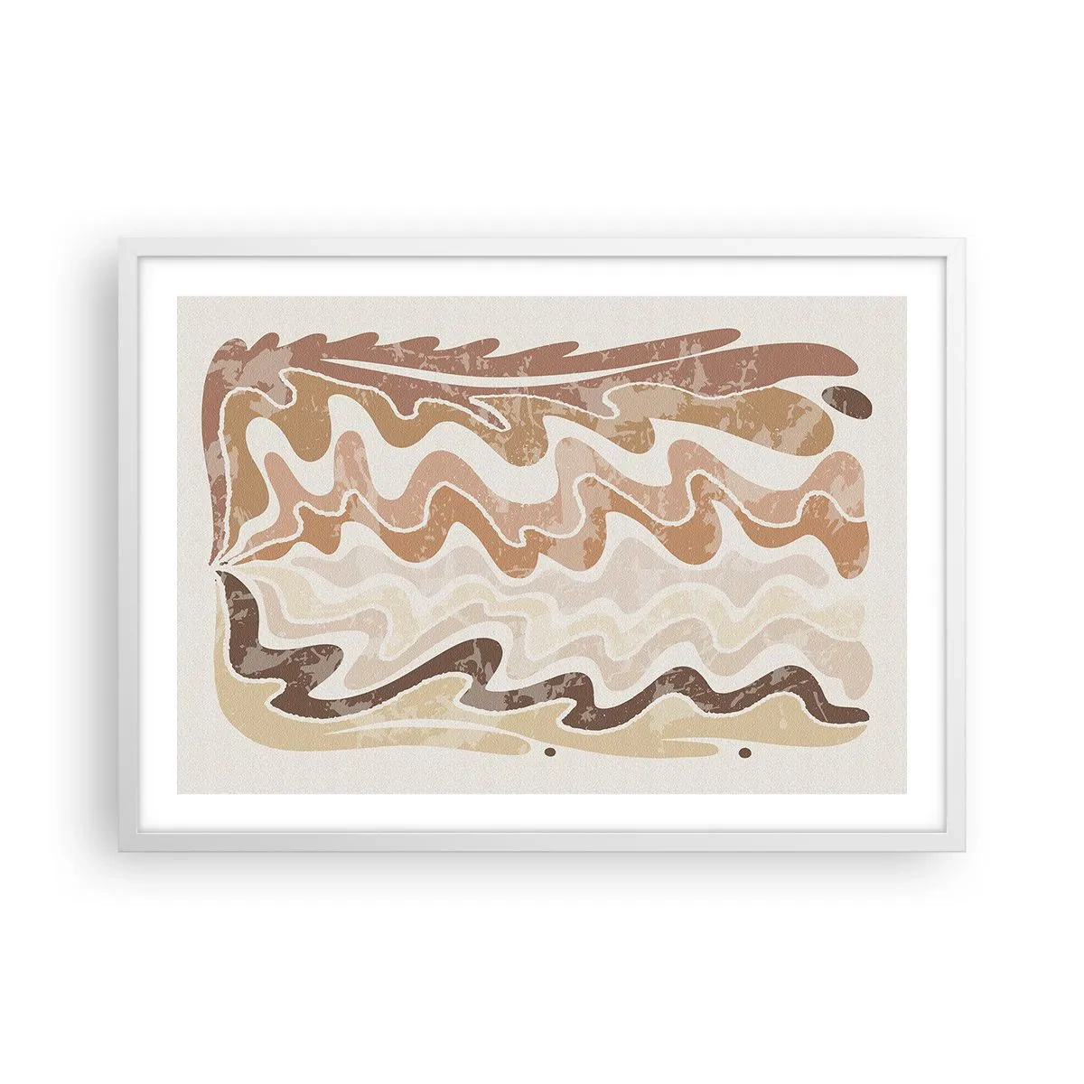 Poster in een witte lijst - Goede energie – goede emoties - 70x50 cm