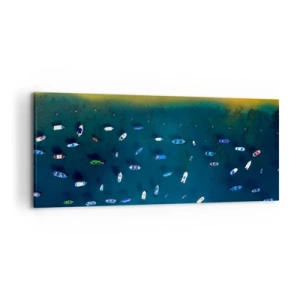 Schilderen op canvas - Vakantie spel - 120x50 cm