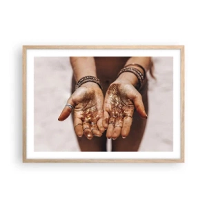 Een poster in een licht eiken lijst - Een cadeau voor jou - 70x50 cm